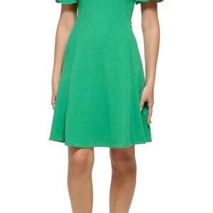 DKNY Vibrant Green Mini Dress